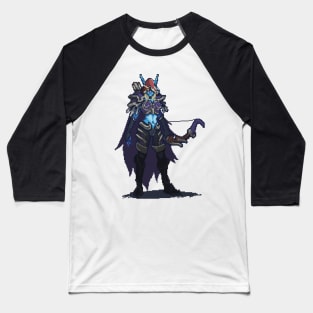 Pixel Sylvanas Windrunner Baseball T-Shirt